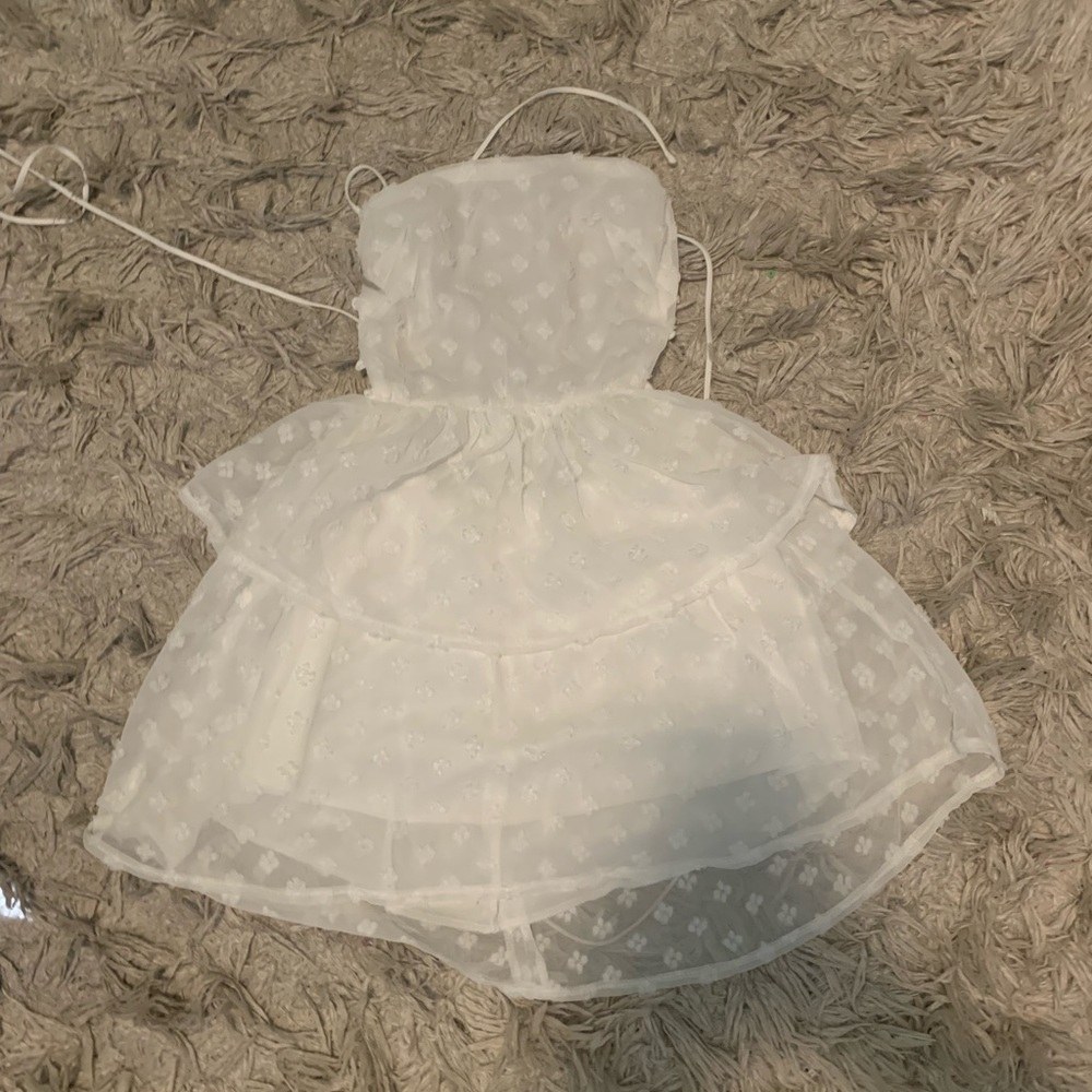 LUCY IN THE SKY white floral pattern dress
